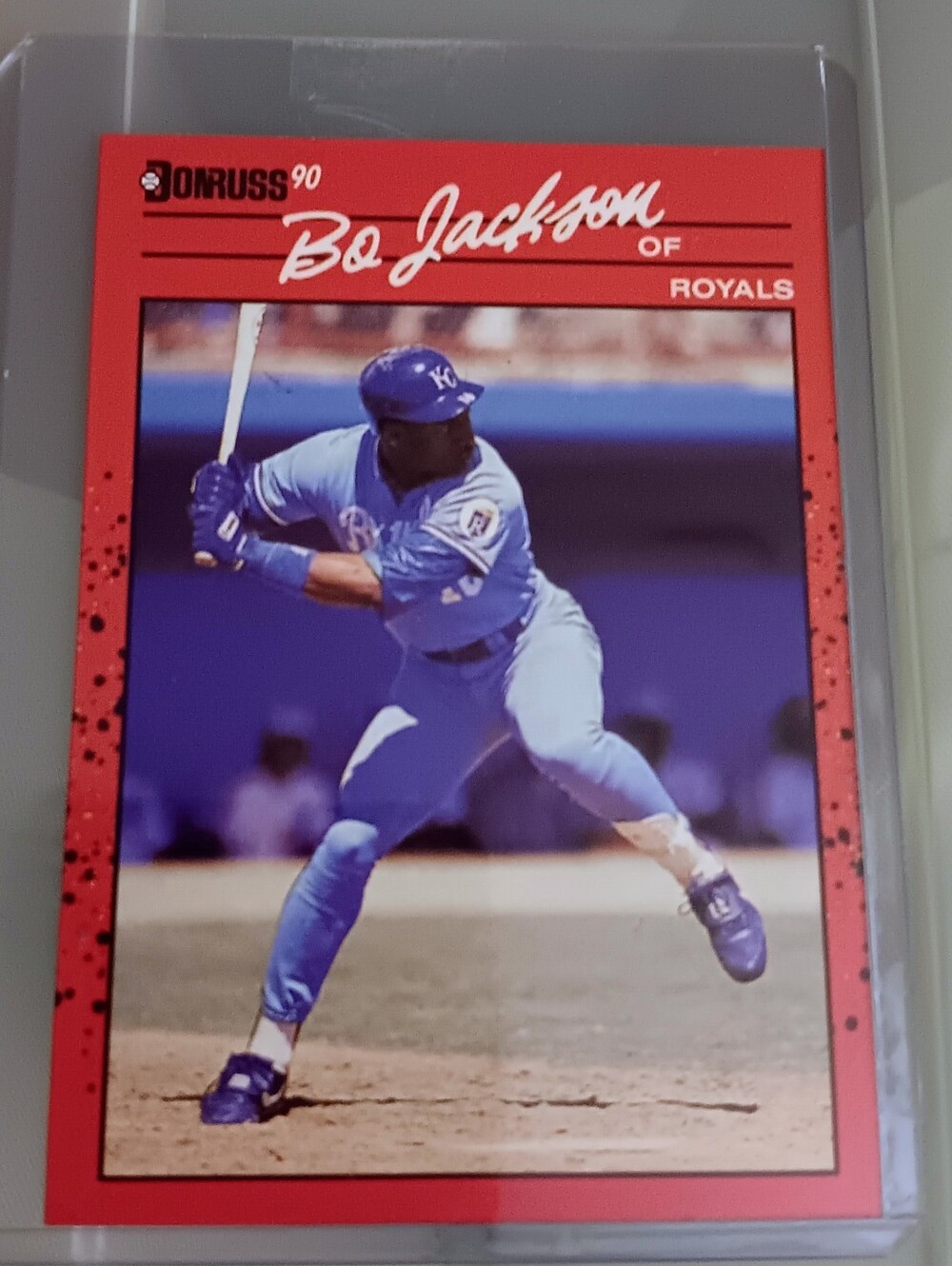 1990 Leaf Donruss All Star American League Bo Jackson #650, ERROR Card